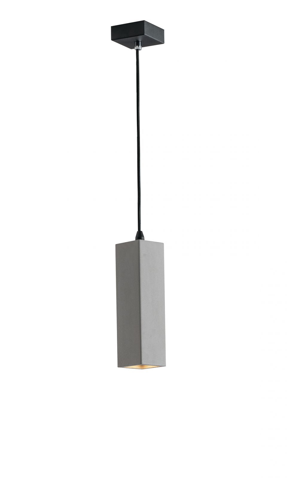 Sospensione tubolare quadrata in cemento naturale 1XGU10 non incl. in grigio o mattone KRUK-Q-S1 Sospensione tubolare quadrata in cemento naturale 1XGU10 non incl. in grigio o mattone KRUK-Q-S1